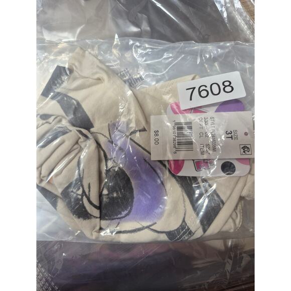 Disney Junior Minnie Mouse Tshirt Short Sleeve BOO graphic Tee Girl Size 3t 7608 - Picture 5 of 5